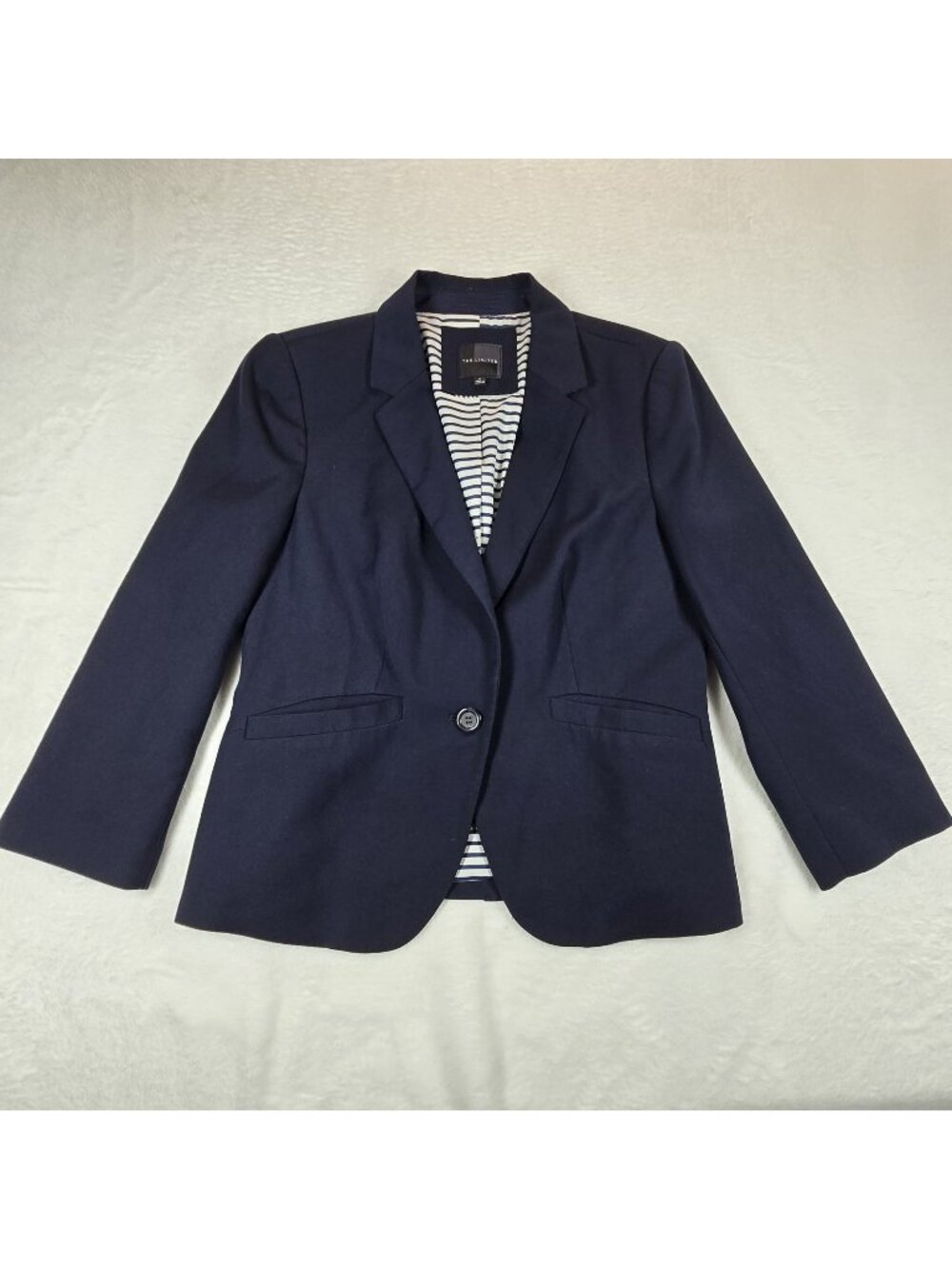 The Limited Blazer Navy Blue Sailor 1 Button Jacket Women's Size Medium